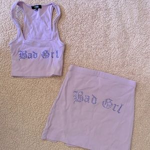 PosterGirl/Dollskill Y2k Bedazzled Lilac Set